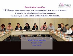 WNC Board Meeting February 17, 2018